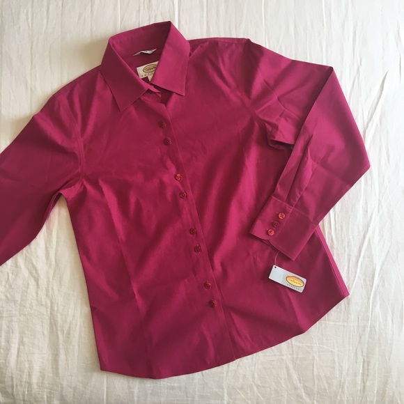 NWT Talbots Pink Button Down Shirt - Picture 2 of 7